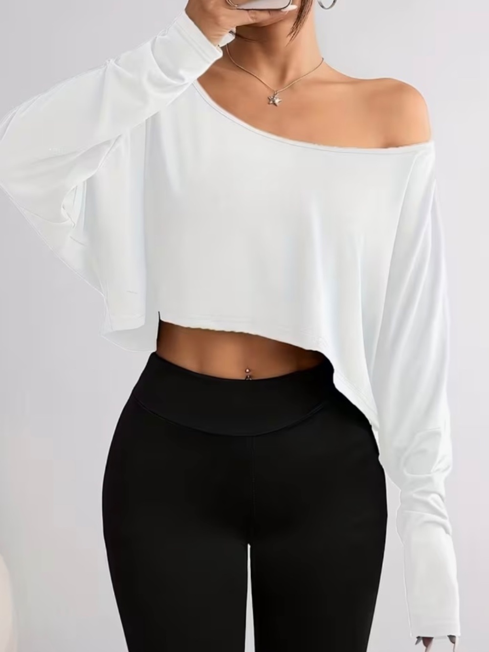 Long Sleeve Dancer Crop Top